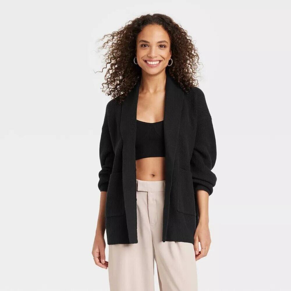 A505 • Open Layering Knit Cardigan